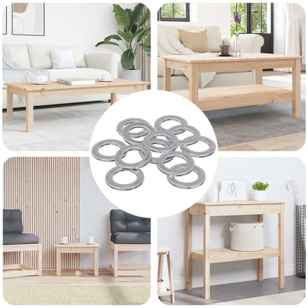 vidaXL - Washers - 52941 - st - Zilver - IJzer