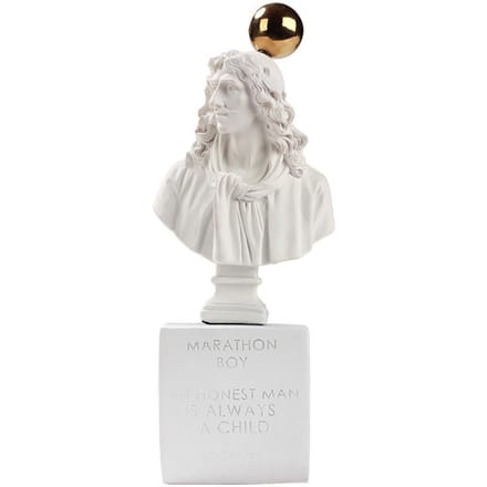 Creatieve Europese Beeldhoofd Ornamenten, Molière Beeldjes, Mini Bureau Huis Kunst Decoraties white