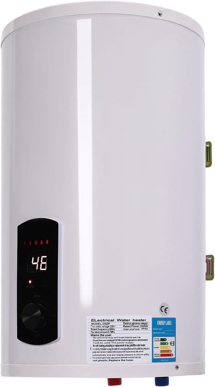 Elektrische Boiler - Warmwaterboiler Keuken - Direct Warm Water - Instelbare Temperatuur - 34x59 cm - Wit
