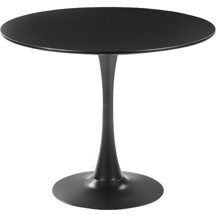 BOCA - Ronde eettafel - Zwart - 90 cm - MDF