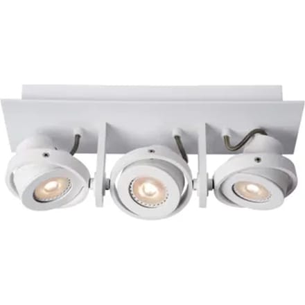 Lucide Opbouwspot Landa - Wit - 11,5cm - 3xgu10