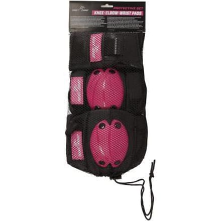 Street Rider 6-delige junior skate beschermset (medium) zwart/roze
