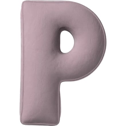 Kussen letter p Yellow Tipi Posh Velvet