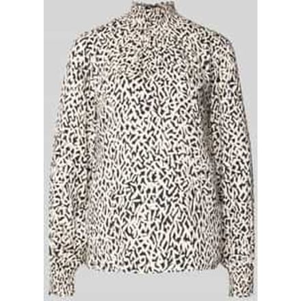 Regular fit blouse met opstaande kraag