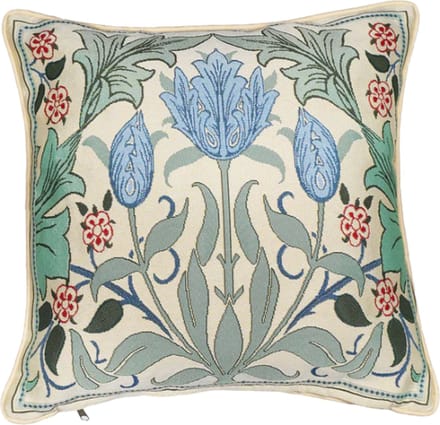 Kussenhoes - Kunst - Luxe gobelinstof - Blauwe tulp - 45 x 45 cm