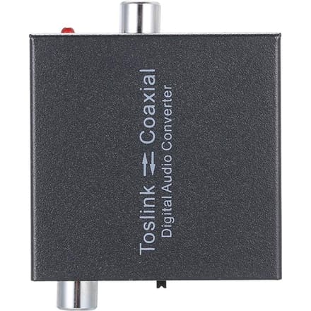 Digitaler 2-Wege-Audiokonverter Optischer SPDIF-Toslink voor Koaxial- en EU plug