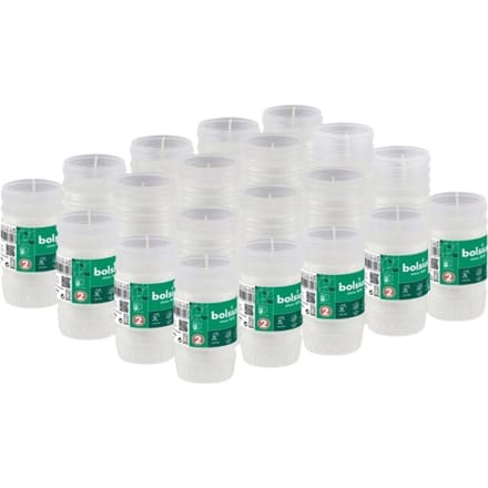 Bolsius RP2 Bougies en Paraffine Inserts 45H 20 Pièces