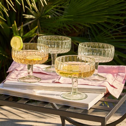 LOBERON Glas set van 4 Solerón helder