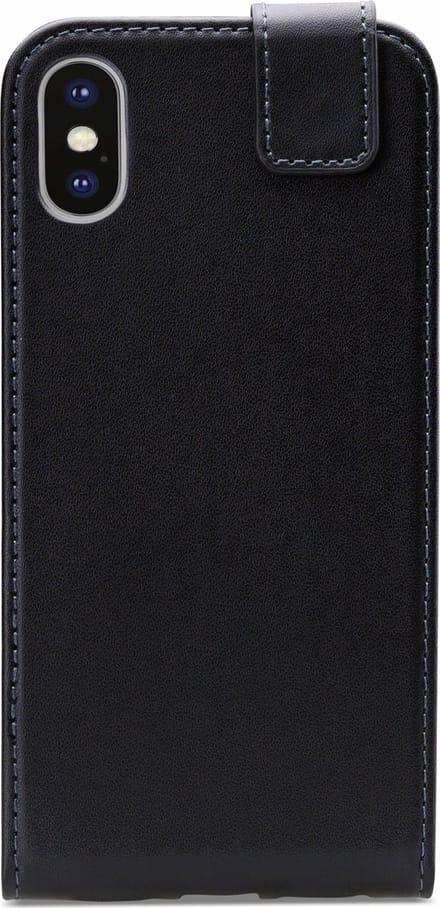 Mobilize Classic Gelly Flip Case Apple iPhone XS / X Hoesje Zwart