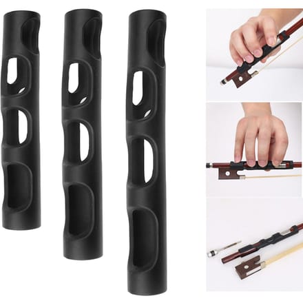 Support d'archet de violon Correcteur de prise d'archet d'alto Aide à l'enseignement de l'archet de violon Accessoires de prise d'archet de violon pour Débutant Enfant gray