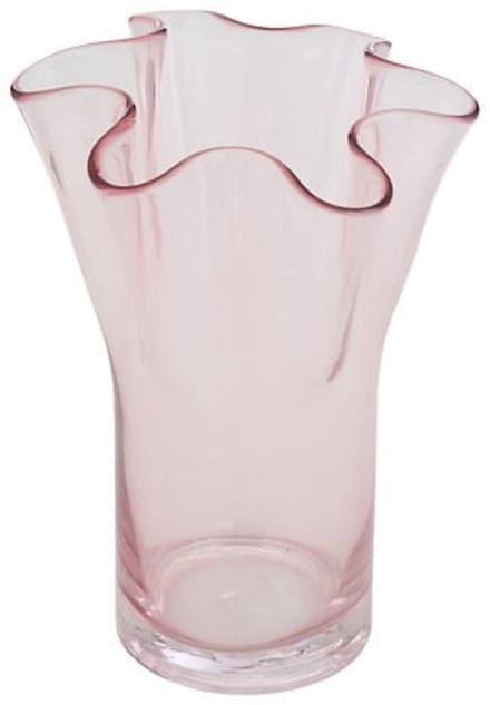 Atmosphera - Glazen Vaas Rozenbloem - 23.5 cm Mondgeblazen - Waterdicht