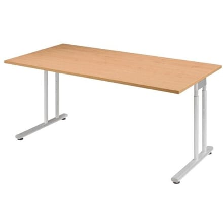Bureautafel PALENQUE, C-poot, rechthoek, B 1800 x D 800 x H 720 mm, beuken
