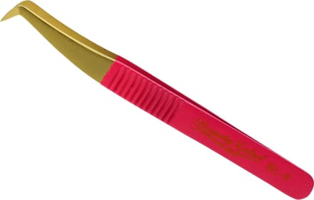 Beauty Label Pincet BL-9 - Volume Tweezer -Roze/Goud