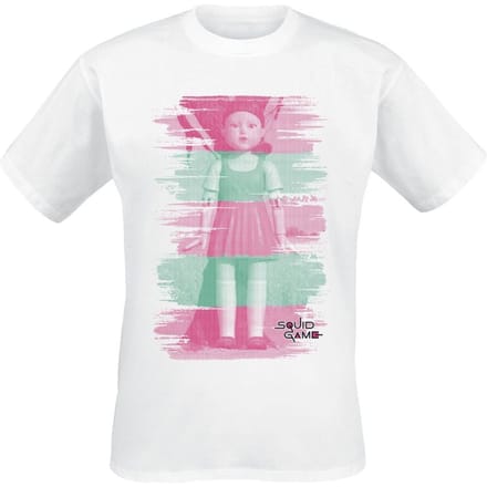 Squid Game T-shirt - Young Hee - Red Light - Green Light - XL tot XXL - voor Mannen - wit