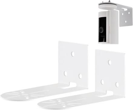 Camera Wandhouder - Beveiligingscamera Houder - Beveiliging Camera's - Stevige Metalen Constructie - Set van 2 - Zwart