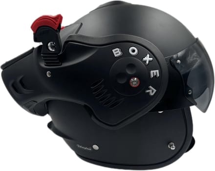 Roof Boxer V8 Alpha Matt Black - Systeemhelm - Maat M - Boxer helm - Motorhelm - ECE 22-06 gekeurd
