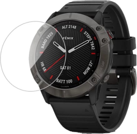 Strap-it Screen protector glas - beschermend glasplaatje geschikt voor Garmin Fenix 6 / Fenix 6 Pro