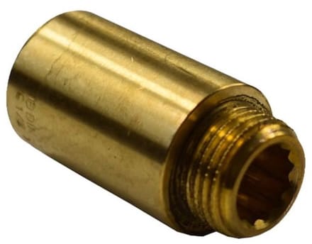 Kraanverlengstuk Messing 1/2" AG x IG 40mm – Duurzaam en Drukbestendig