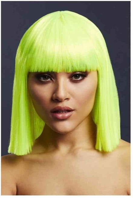 Fever - Lola Neon Lime Pruik - Groen
