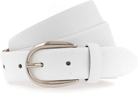 Vanzetti Leren Riem 30mm Leather Belt W110 White Wit