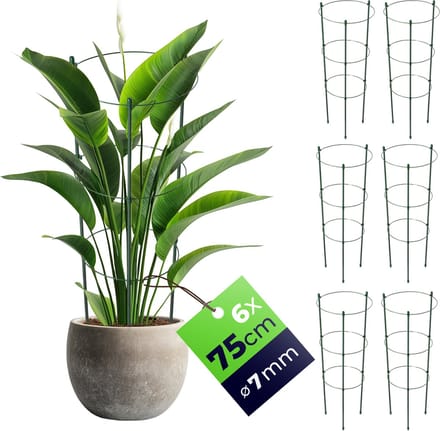 KADAX metalen plantensteun, 75 cm, 6 stuks