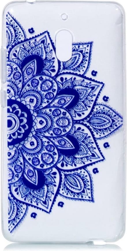Shop4 - Nokia 2.1 (2018) Hoesje - Zachte Back Case Mandala Blauw