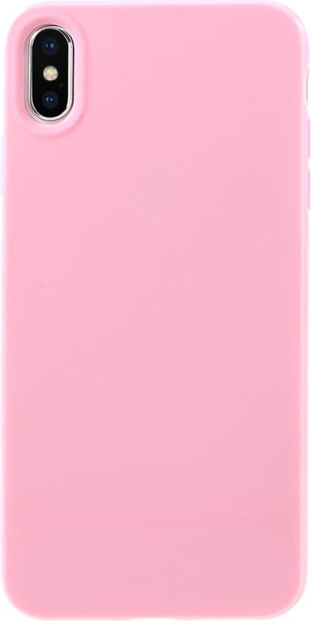 Peachy Flexibel TPU hoesje geschikt voor iPhone XS Max case - Glanzend Roze