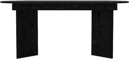 Vente-unique Uitschuifbare eettafel voor 6 tot 10 personen - Zwart - TOPANIA