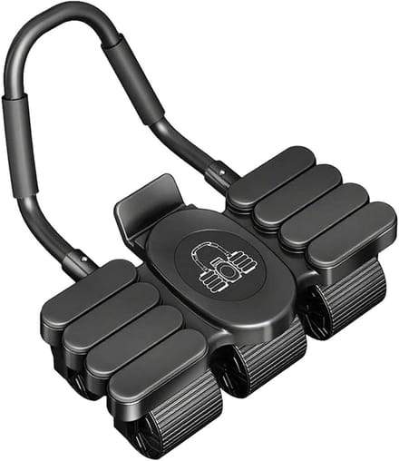 Buikspierroller - Core Trainer - Krachtige Training - Automatische Rebound - 40 cm - Zwart