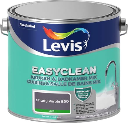 Levis - Easyclean Keuken & Badkamer Mix - Shady Purple B50 - Mengverf - 2,5 L