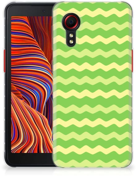 Samsung Galaxy Xcover 5 TPU bumper Waves Green
