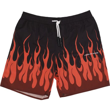 Double Flames Zwembroek Heren Zwembroek Zwart/rood