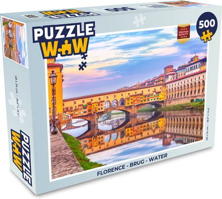 Puzzel Florence - Brug - Water - Legpuzzel - Puzzel 500 stukjes
