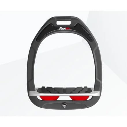 Verstelbare stijgbeugels Grip Antraciet/Grijs/Rood Flex-On Green Composite