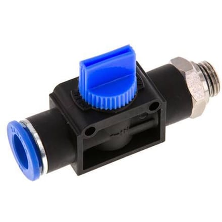 12 mm - G1/4'' Kunststof/Messing 3/2-Weg Handafsluiter Ontluchting aan Buiszijde