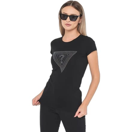 Dames-T-shirt Guess Triangle Maze R3