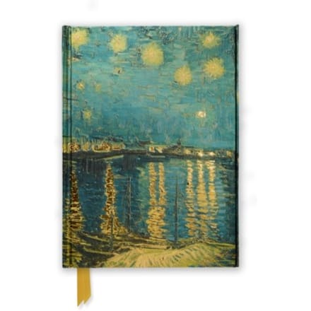 Van Gogh Starry Night Over The Rhone (Foiled Journal)