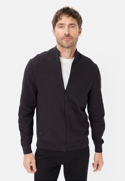 camel active Gebreid vest van puur katoen - Maat - Donkerblauwmenswear-S