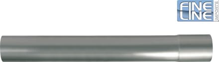 RVS RECHTE LENGTE 1 Meter - DIAMETER: 63,5MM - 2,5 inch