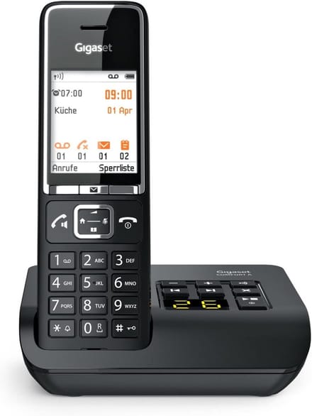 Draadloze Telefoon met Antwoordapparaat en Headset Aansluiting - Zwart