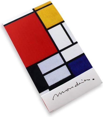 Notitieboekje A7, flip over met ruitjes, Composition, Mondriaan