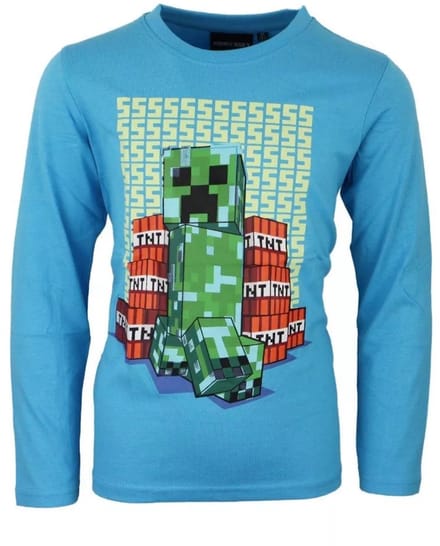 Minecraft T-shirt Longsleeve. Maat 152 cm / 12 jaar.
