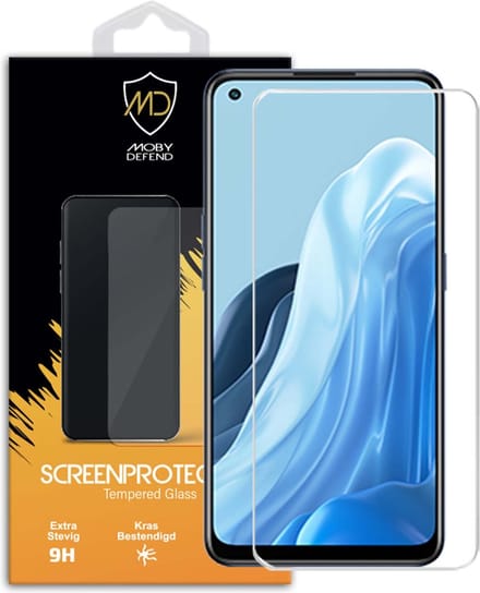 MobyDefend Screenprotector - Geschikt voor Oppo Find X5 Lite - Case-Friendly Screensaver - Gehard Glas