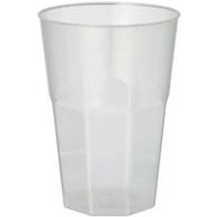 Papstar herbruikbare bekers 0,3 l – onbreekbaar, PP, Ø 8 × H 11 cm, vaatwasmachinebestendig, set van 30 stuks