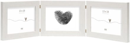 Deknudt Frames fotolijst S41VF1 H3H - wit - drieluik - 3x 13x18 cm