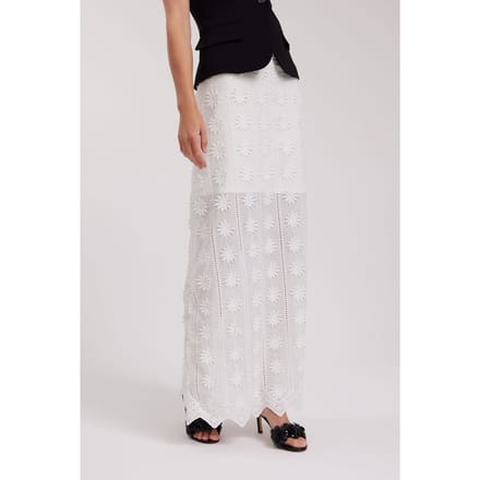 Anne Fontaine Tournesol White Größe: 36 | Maxiröcke Outlet | Damen | Weiß