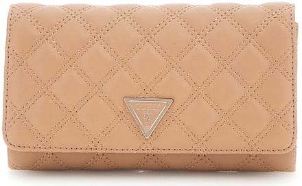 GUESS schoudertas Giully II Xbody Flap Organizer Beige Lichtbruin