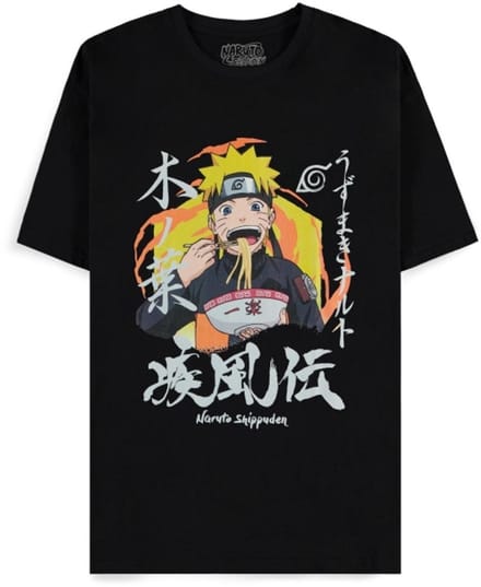 Naruto - Stuff Your Face Heren T-shirt - M - Zwart