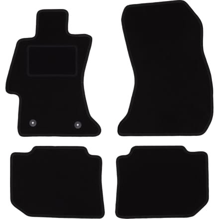 Zwarte veloursmatten voor: Subaru Levorg stationwagen (2014-)