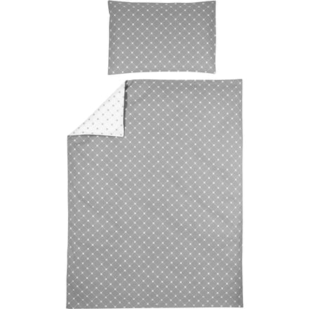 Meyco Baby X Mrs.Keizer Louis dekbedovertrek ledikant - grey - 100x135cm